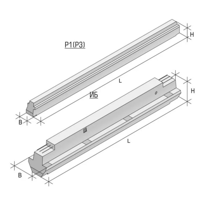 Ригель железобетонный 2Р 4.53-4